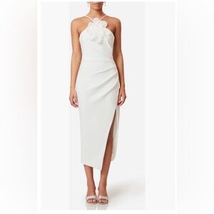 Elliatt Janelle Floral Appliqué Midi Dress